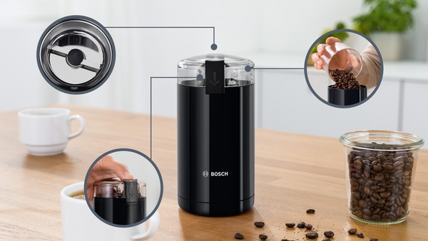 Picture of Bosch MKM6003NGB Coffee Grinder in Black