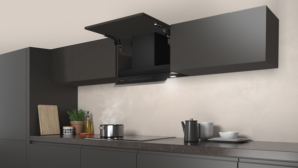 Picture of Neff D65XAM2S0B 60cm Integrated Design Cooker Hood in Clear Glass and Black