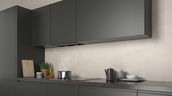 Picture of Neff D65XAM2S0B 60cm Integrated Design Cooker Hood in Clear Glass and Black