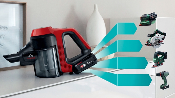 Picture of Bosch BCS71PETGB, Rechargeable vacuum cleaner Tornado red - Discontinued