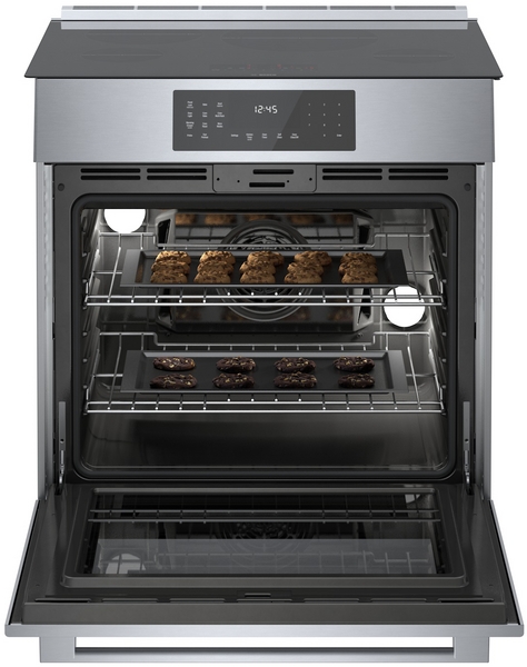 Model: HII8057U | Bosch 800 Series, Induction Slide-in Range, 30'', Stainless Steel