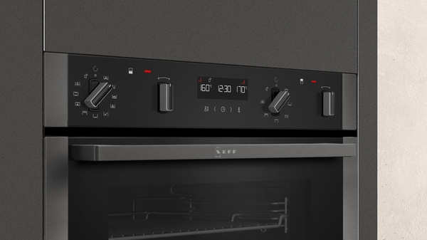 Picture of Neff U2ACM7HG0B Built-in Double Oven in Graphite