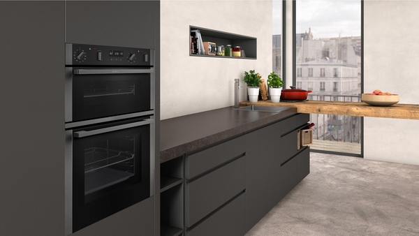 Picture of Neff U2ACM7HG0B Built-in Double Oven in Graphite