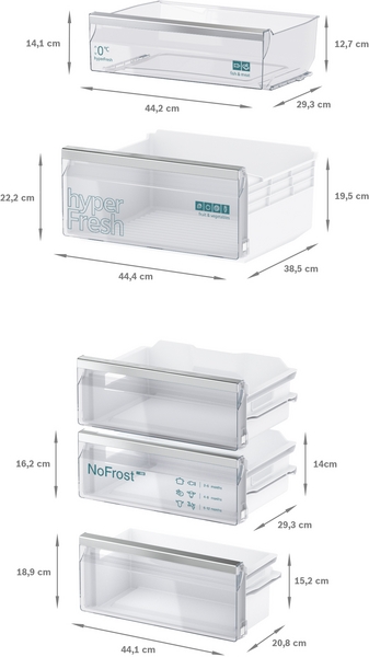 Picture of Siemens KI86NVFE0G Built In Fridge-Freezer