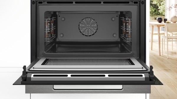 Picture of Bosch CMG7361B1B Built In Compact Oven With Microwave Function In Black