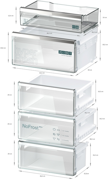 Picture of Siemens KG39NAIAT Freestanding Fridge-Freezer In Inox-easyclean