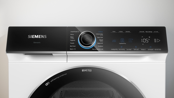 Picture of Siemens WQ46B2C9GB Heat Pump Tumble Dryer in White
