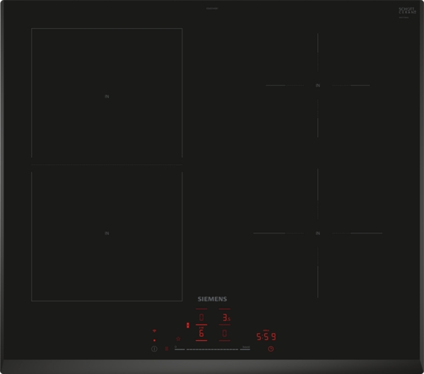 Picture of Siemens ED651HSB1E 60cm iQ500 Induction Hob in Black