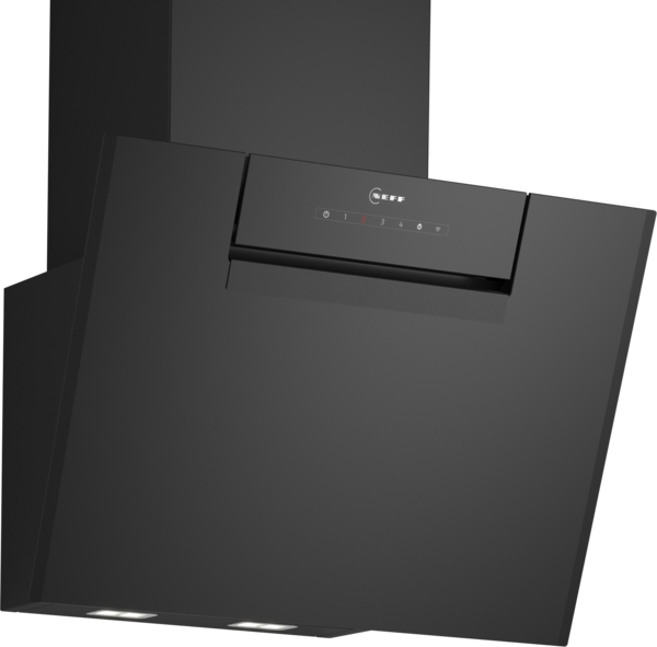 Picture of Neff D65IFN1S0B 60cm Wall-Mounted Cooker Hood in Clear Glass and Black