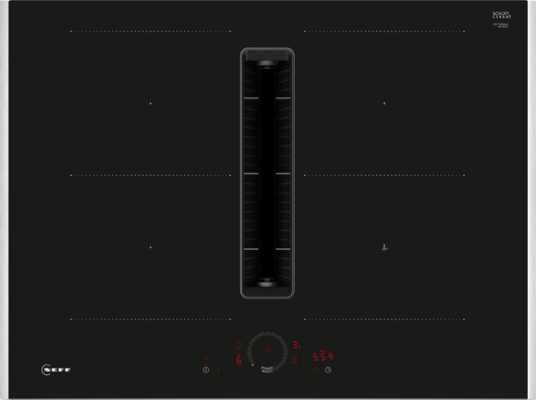 Picture of Neff V57THQ4L0, Induction hob with integrated ventilation system Black - Discontinued