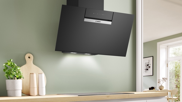 Picture of Bosch DWK87FN60B 80cm Wall-Mounted Cooker Hood in Black
