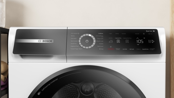 Picture of Bosch WQB246C9GB Heat Pump Tumble Dryer In White