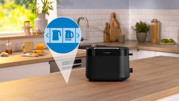 Picture of Bosch TAT2M123GB, Compact toaster Black