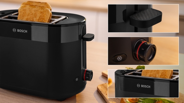Picture of Bosch TAT2M123GB, Compact toaster Black