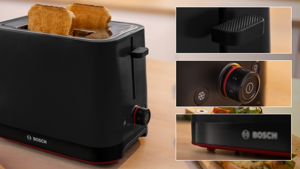 Picture of Bosch TAT3M123GB, Compact toaster Black