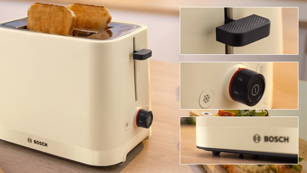 Picture of Bosch TAT3M127GB, Compact toaster Cream