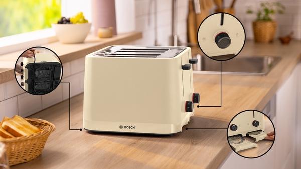 Picture of Bosch TAT3M147GB, Toaster Cream