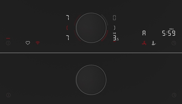 Picture of Neff V68AUX4C0 80cm Induction Hob with integrated ventilation system in Black