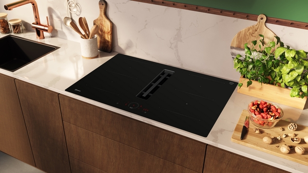 Picture of Neff V58NHQ4L0 80cm Induction Hob with Integrated Ventilation System in Black