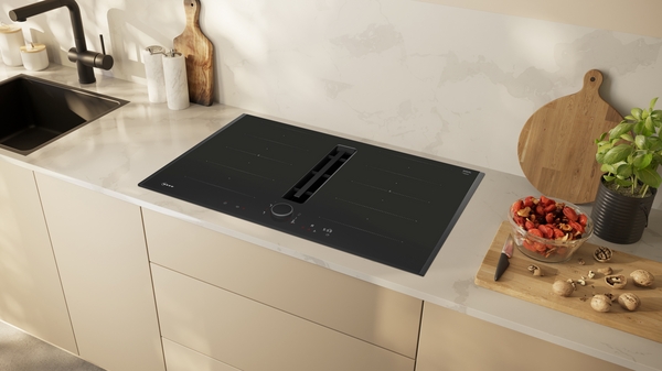 Picture of Neff V68AUX4C0 80cm Induction Hob with integrated ventilation system in Black