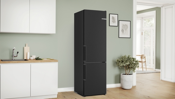 Picture of Bosch KGN39VXBT Freestanding Fridge-Freezer In Black Inox-antifingerprint