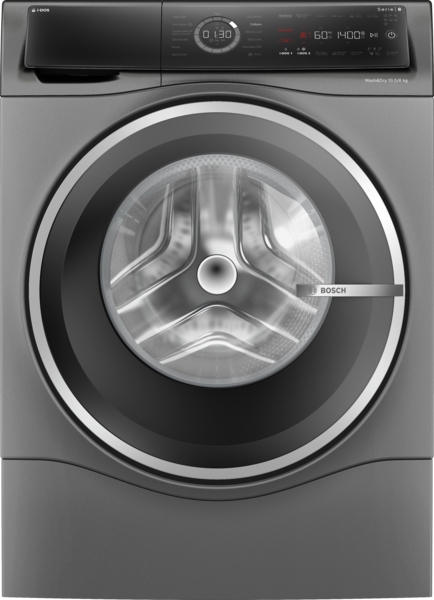Picture of Bosch WNC254ARGB Series 8 10.5kg Wash 6kg Dry 1400 Spin Washer Dryer in Cast Iron Grey