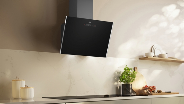 Picture of Neff D63IDK1S0B 60cm Wall-Mounted Cooker Hood in Clear Glass and Black
