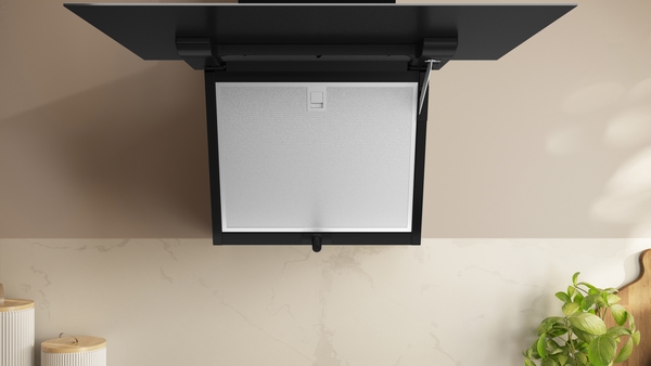 Picture of Neff D65IFN1S0B 60cm Wall-Mounted Cooker Hood in Clear Glass and Black
