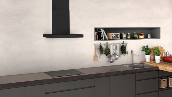 Picture of Neff D62BBC0S0B 60cm Wall-Mounted Cooker Hood in Black
