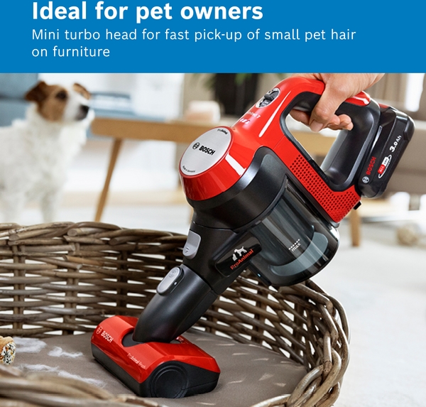 Picture of Bosch BCS71PETGB, Rechargeable vacuum cleaner Tornado red - Discontinued