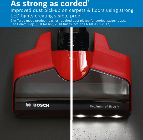 Picture of Bosch BCS71PETGB, Rechargeable vacuum cleaner Tornado red - Discontinued