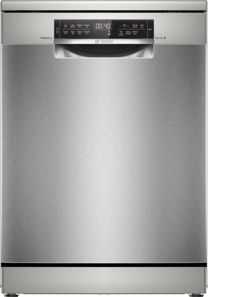 Picture of Bosch SMS6TCI01G Freestanding Dishwasher In Silver Inox