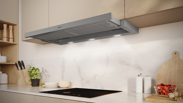 Picture of Neff D49ED22N1B 90cm Telescopic Cooker Hood in Silver Metallic