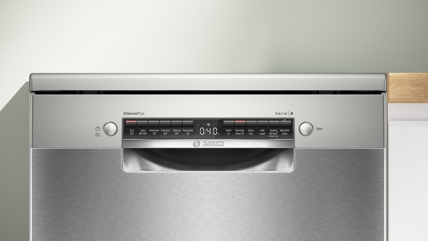 Picture of Bosch SMS4EKI06G Freestanding Dishwasher with 13 Place Settings in Silver Inox