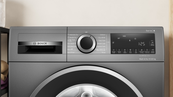 Picture of Bosch WNG254R1GB Washer Dryer with Anti Stain System in Grey