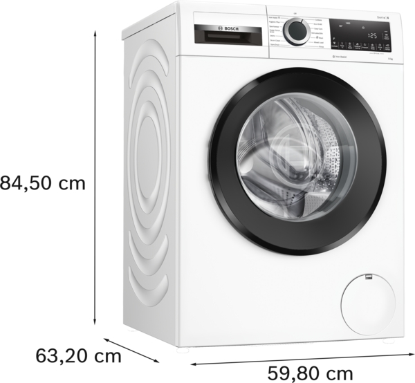 Picture of Bosch WGG24400GB 9kg 1400 Spin Washing Machine in White