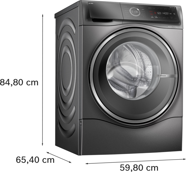 Picture of Bosch WNC254ARGB Series 8 10.5kg Wash 6kg Dry 1400 Spin Washer Dryer in Cast Iron Grey