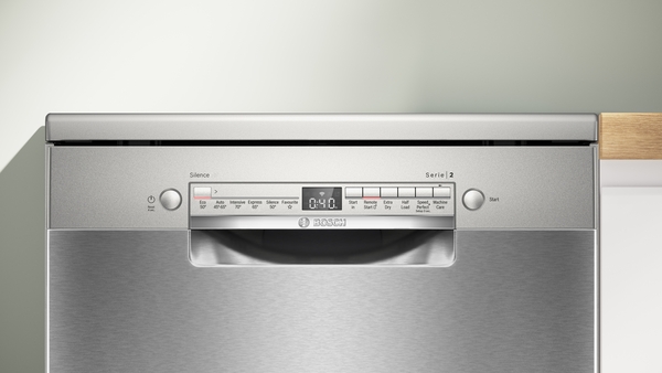 Picture of Bosch SMS2HVI67G Freestanding Dishwasher In Silver Inox