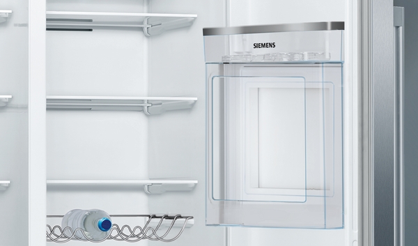 Picture of Siemens KA93GAIDP iQ500 American Style Side by Side Freestanding Fridge Freezer in Brushed Steel Anti-fingerprint