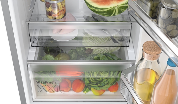Picture of Bosch KGN392LBFG 60cm Freestanding Fridge Freezer in Inox-look