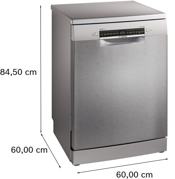 Picture of Bosch SMS4EKI06G Freestanding Dishwasher with 13 Place Settings in Silver Inox