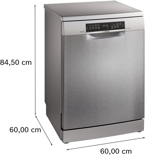 Picture of Bosch SMS6TCI01G Freestanding Dishwasher In Silver Inox