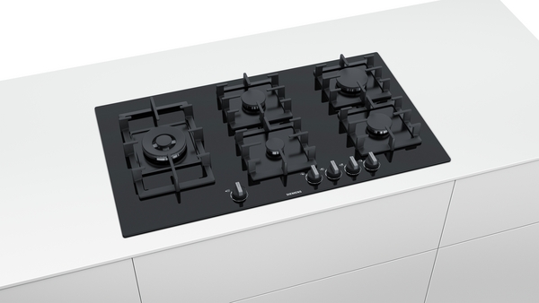 Picture of Siemens EP9A6SB90 90cm Gas on Glass Hob in Black