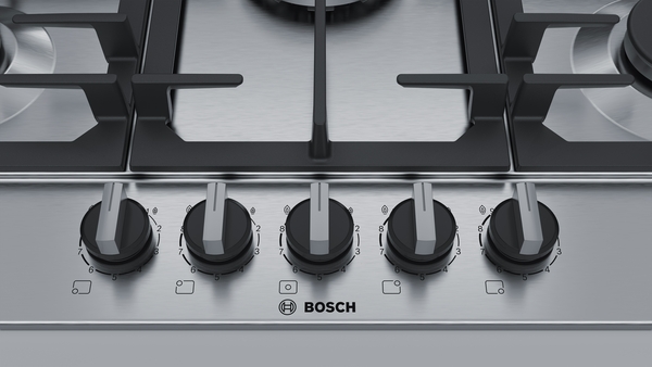 Picture of Bosch PCQ7A5B90 Gas Hob In Stainless Steel