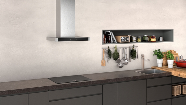 Picture of Neff D64BHM1N0B 60cm Wall-Mounted Cooker Hood in Stainless Steel