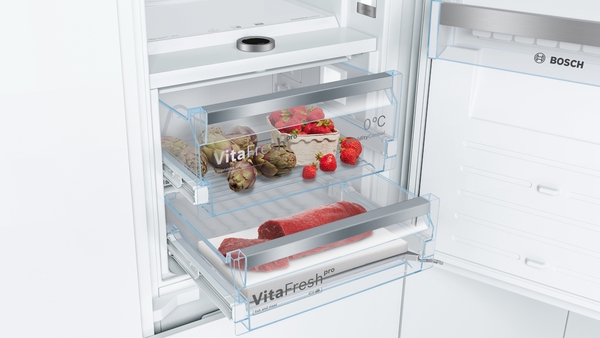 Picture of Bosch KIF86PFE0 Built in Fridge Freezer with VitaFresh pro