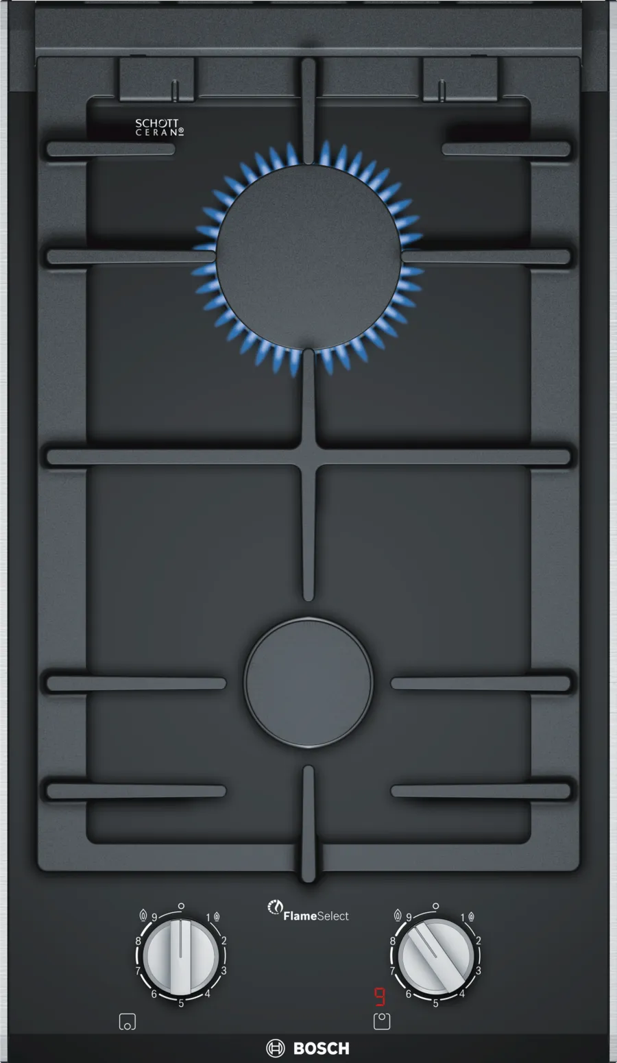 Bosch Bosch Series 8 Domino Gas Hob 30 cm - 2 Burner - PRB3A6D70I - Gas Hob