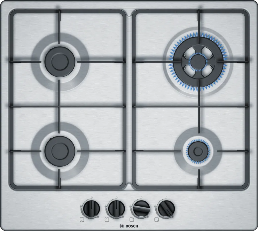 Bosch Bosch Series 4 Gas Hob 60 cm - Stainless Steel - PGH6B5B60I - Gas Hob