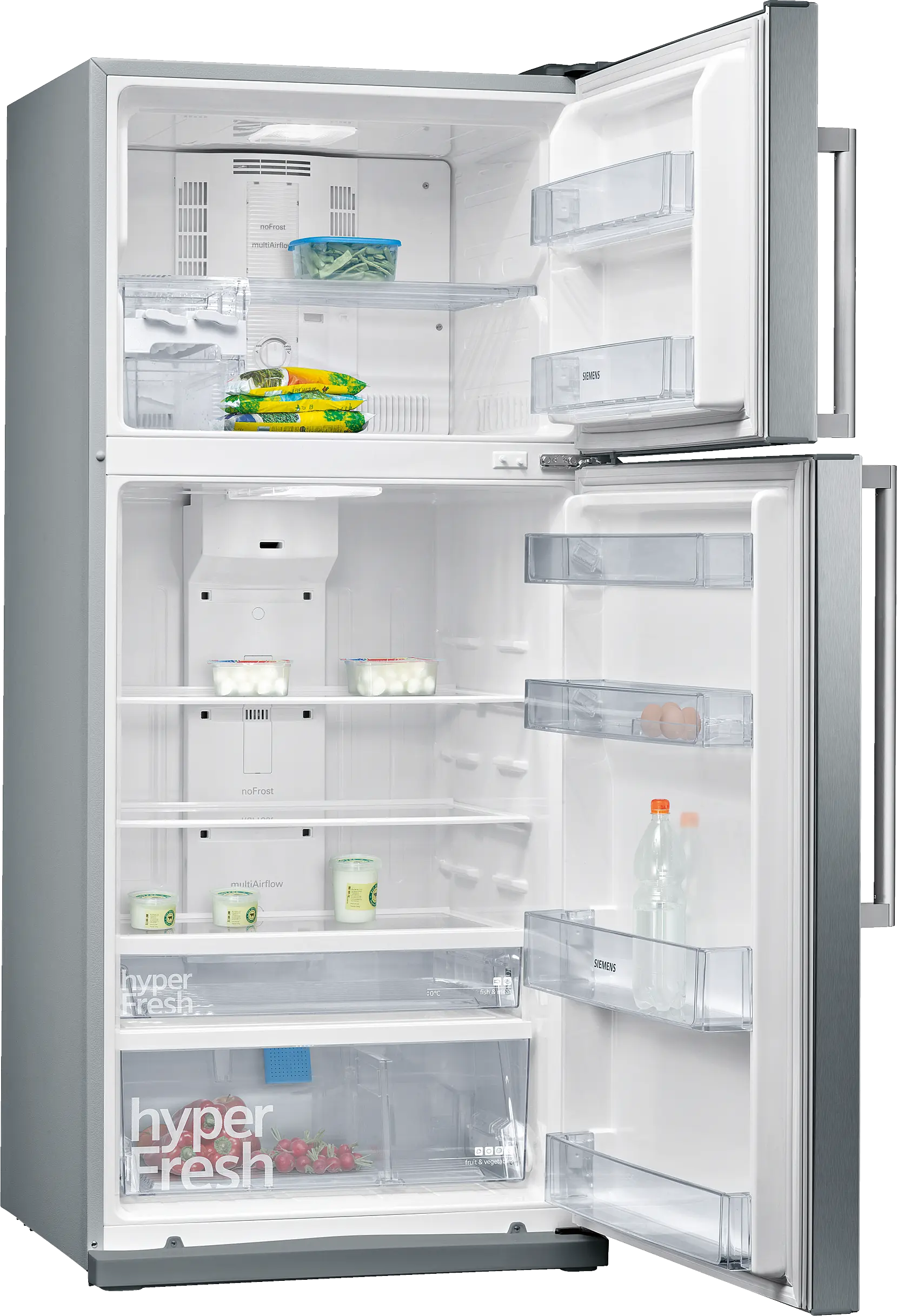 KD64NVL20N free-standing fridge-freezer with freezer at top