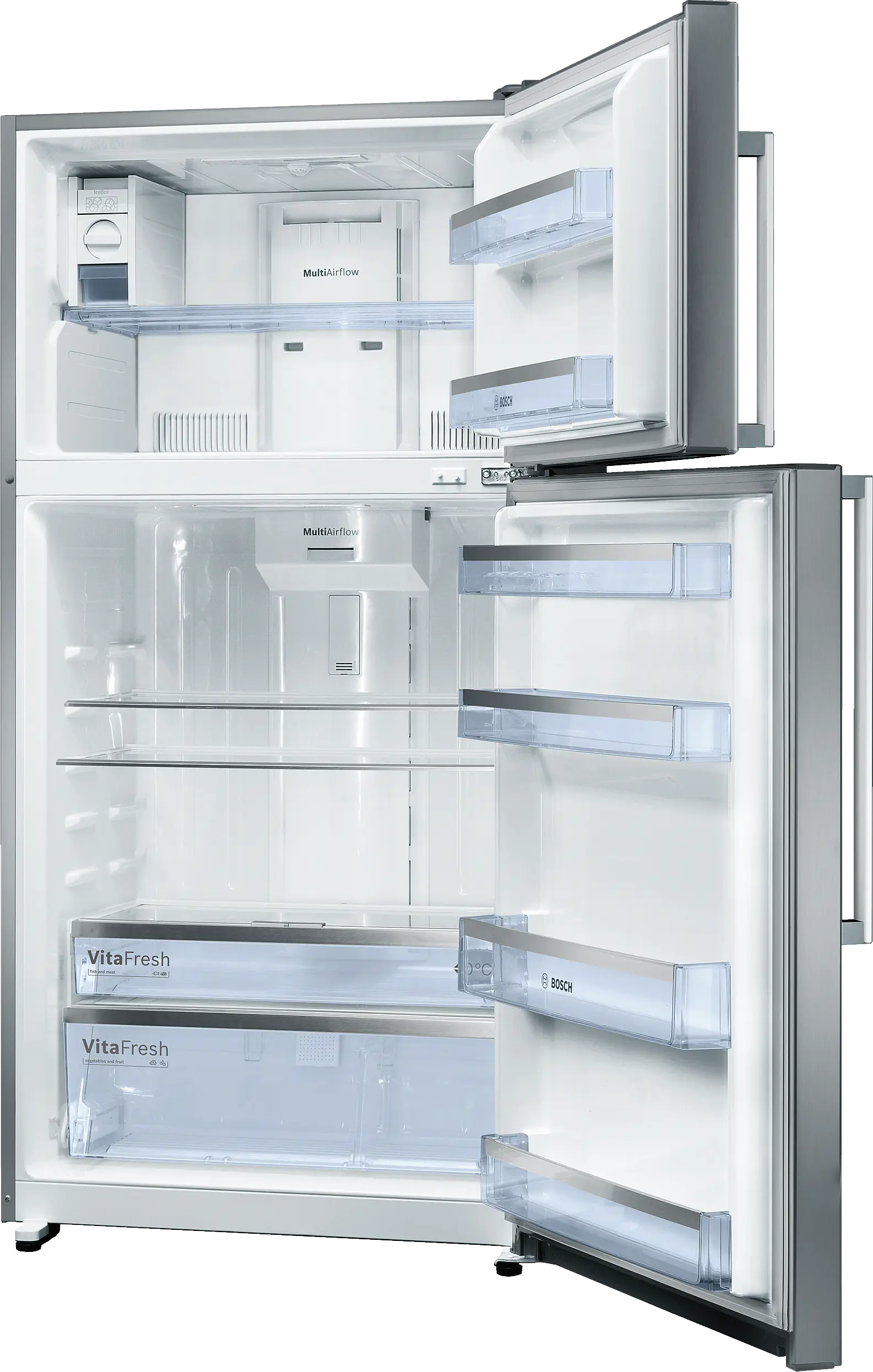 KDN74AL20N free-standing fridge-freezer with freezer at top